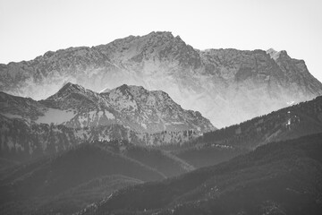 Fototapeta na wymiar Zugspitze, Wettersteingebirge, Bergblick
