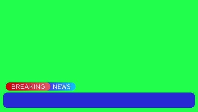 Breaking news green screen template for News channels 