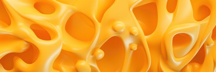 an orange and yellow background made of plastic wrap with holes in it, generative AI