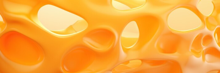 an orange and yellow background made of plastic wrap with holes in it, generative AI - obrazy, fototapety, plakaty