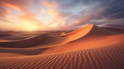 sand dunes in the desert. create using a generative ai tool 