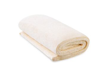 Puff pastry on a white isolated background