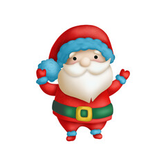 Santa Claus on a white background