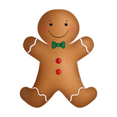 Gingerbread on a white background