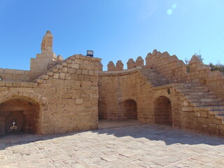 Vistas de las distintas fases de la fortaleza de la  Alcazaba en Almería