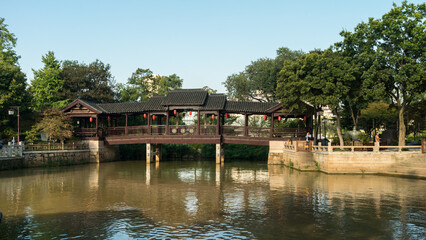 Fototapeta na wymiar Suzhou Su Zhou City Chinese Garden, China