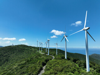 愛媛県伊方町　佐田岬風力発電所の風車