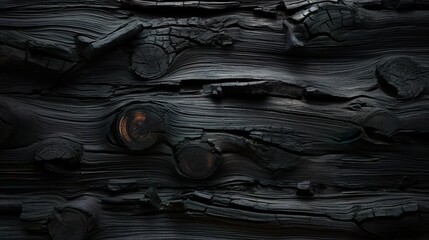 Dark burnt wood texture