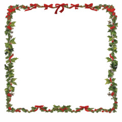 Christmas border frame PNG transparent background