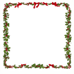 Christmas border frame PNG transparent background