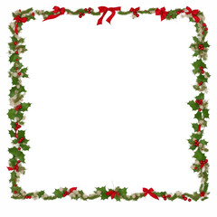 Christmas border frame PNG transparent background