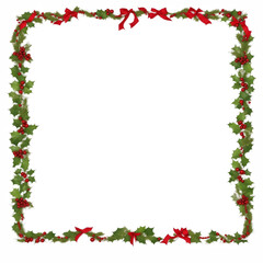 Christmas border frame PNG transparent background