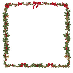 Christmas border frame PNG transparent background