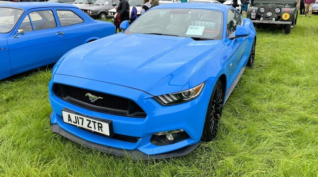 A view of a Classic Car at a show in Malpas Cheshire in the UK in July 2023.