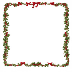 Christmas border frame PNG transparent background