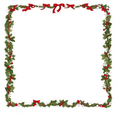 Christmas border frame PNG transparent background