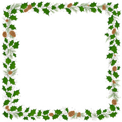Obraz premium Christmas border frame PNG transparent background