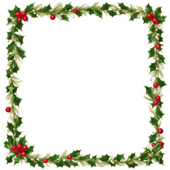 Christmas border frame PNG transparent background