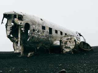 old abandoned plane