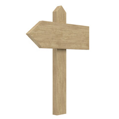 3D rendering illustration of a stylized signpost