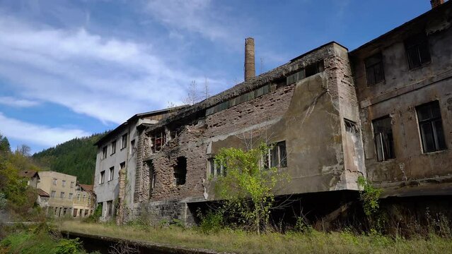 An old abandoned, dilapidated building - (4K)