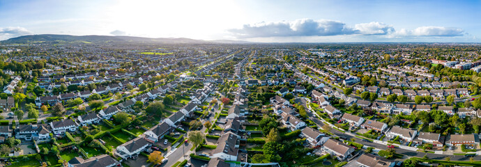 Dundrum area - panoramic view from drone