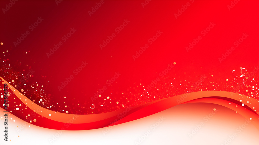 Wall mural christmas festive abstract draped background with gold confetti and sparkles with copy space for gre