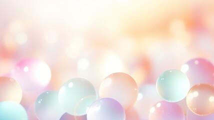 Bokeh background muted pastel colors abstract white walls. wide angle, clean, lens flares
