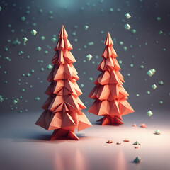 Origami christmas tree
