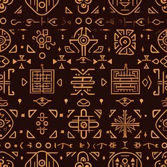 Mystic Rune Symbols Pattern