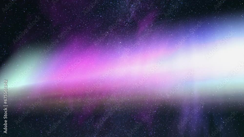Canvas Prints galactic dreams polaris and north sky milky way time lapse with aurora