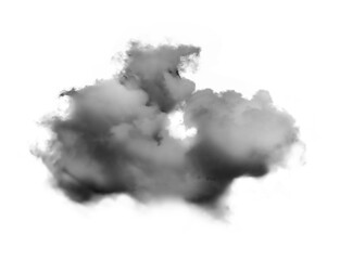 black smoks; cloud  on  transparent png