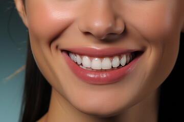 close up of a woman smiling ai generative