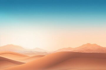 Fototapeta na wymiar Abstract adventurous travel wanderlust with desert sand dunes , gradient background of desert