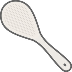 シンプルなしゃもじのイラスト