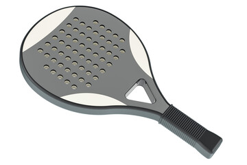 Paddle Tennis Racket, 3D rendering isolated on transparent background