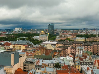 Riga city is the capital of Latvia for holidays all year round... Riga, Latvia, 08-17-2021