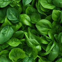 Fototapeta na wymiar Seamless Pattern | Texture Material | Spinach, Basil Leaf Leaves | Close Up 