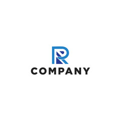 Letter R logo design template

