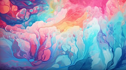 Abstract colorful background with magical shapes