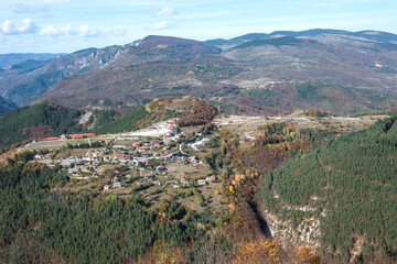 Autumn view of ancient sanctuary Belintash, Bulgaria