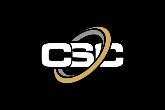 CSC creative letter logo design vector icon illustration