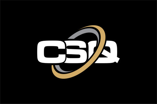 CSQ creative letter logo design vector icon illustration