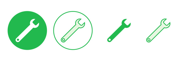 Wrench icon set. repair icon vector. tools icon vector