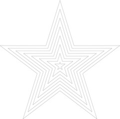 star on white background