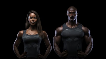 Portrit of a fitness couple , fit life concept for men and women 