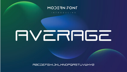 Modern abstract digital alphabet font. Minimal technology typography, Creative urban sport fashion futuristic font and with numbers. vector illustration. 