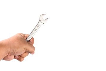 Mechanic tool The handle is separated from the background, professional repair technology, use skilled workers to do the job.