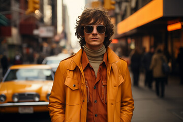 new york man 60s style on street