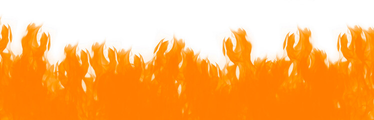 Orange Flame Bottom Overlay